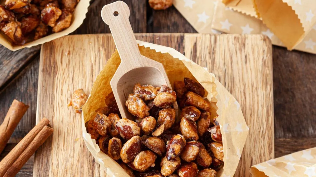 Comme au marché de Noël : amandes grillées à la friteuse à air chaud