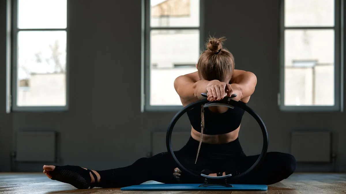 Pilates Ring Exercices: c'est ainsi que l'entraînement parfait du Pilates-Body réussit