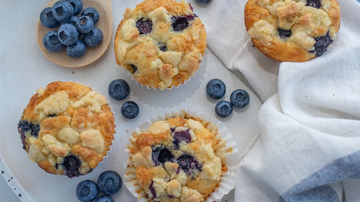 Muffins de Strussel-Cheese: Hélessaues du gâteau céleste au mini-format