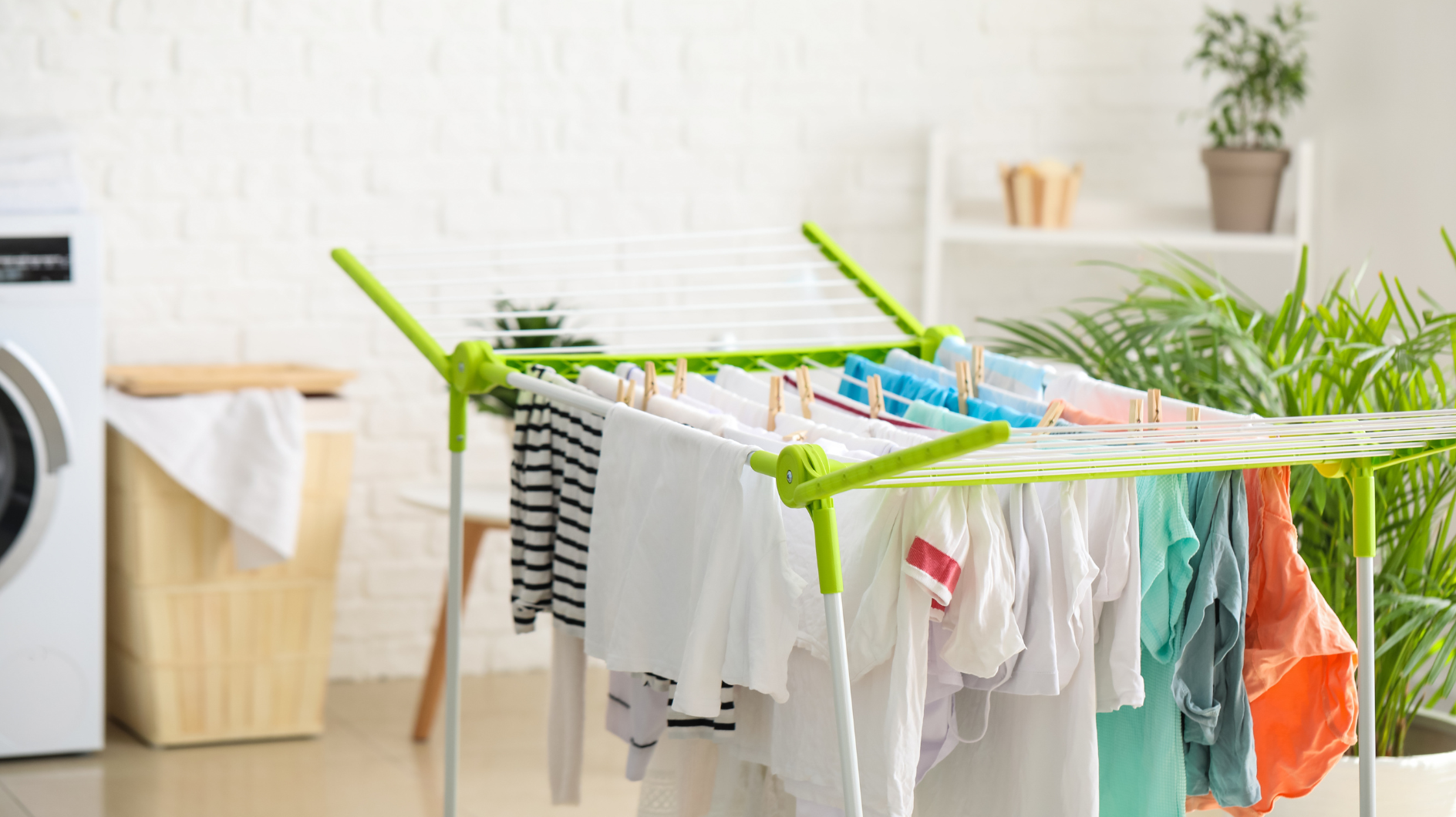 Plus d'espace pour le linge : cela signifie que vous pouvez en mettre davantage sur le séchoir