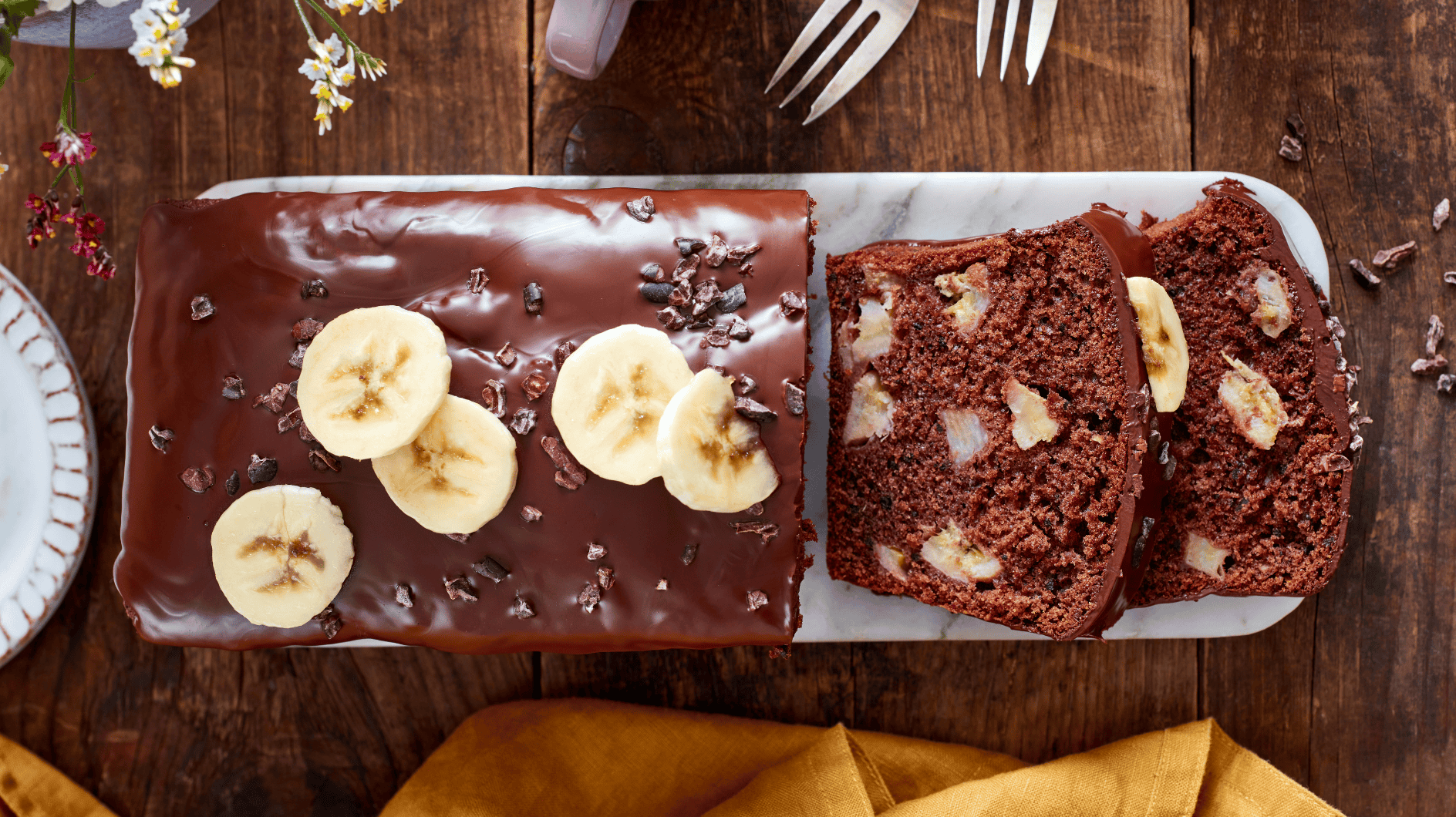 Juité, chocolaté, irrésistible: gâteau au chocolat à la banane pour tomber amoureux de